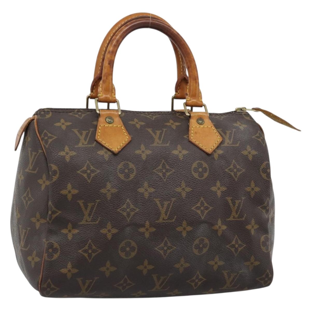 LOUIS VUITTON Monogram Speedy 25 Hand Bag M41528 LV Auth BA13539A