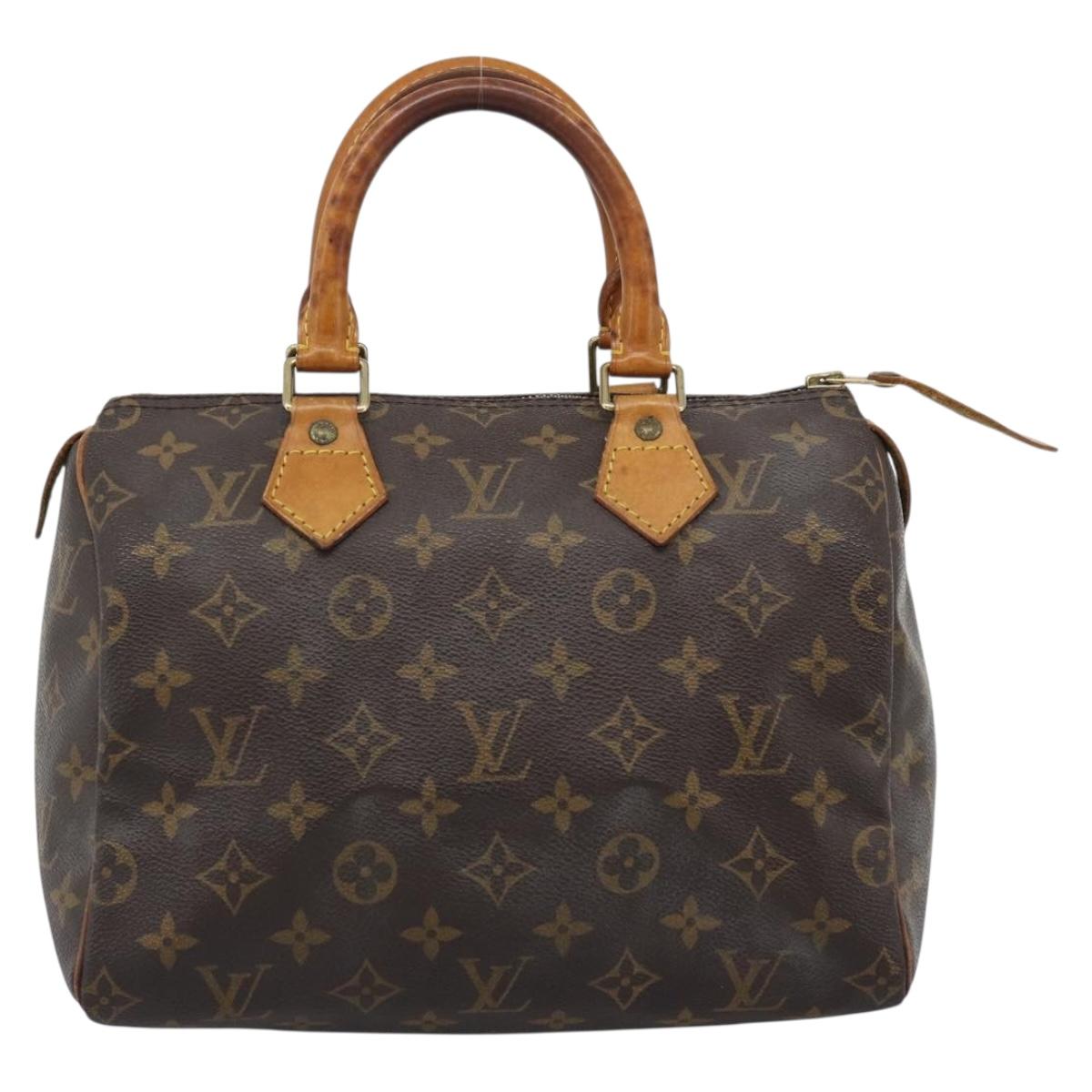 LOUIS VUITTON Monogram Speedy 25 Hand Bag M41528 LV Auth BA13539A