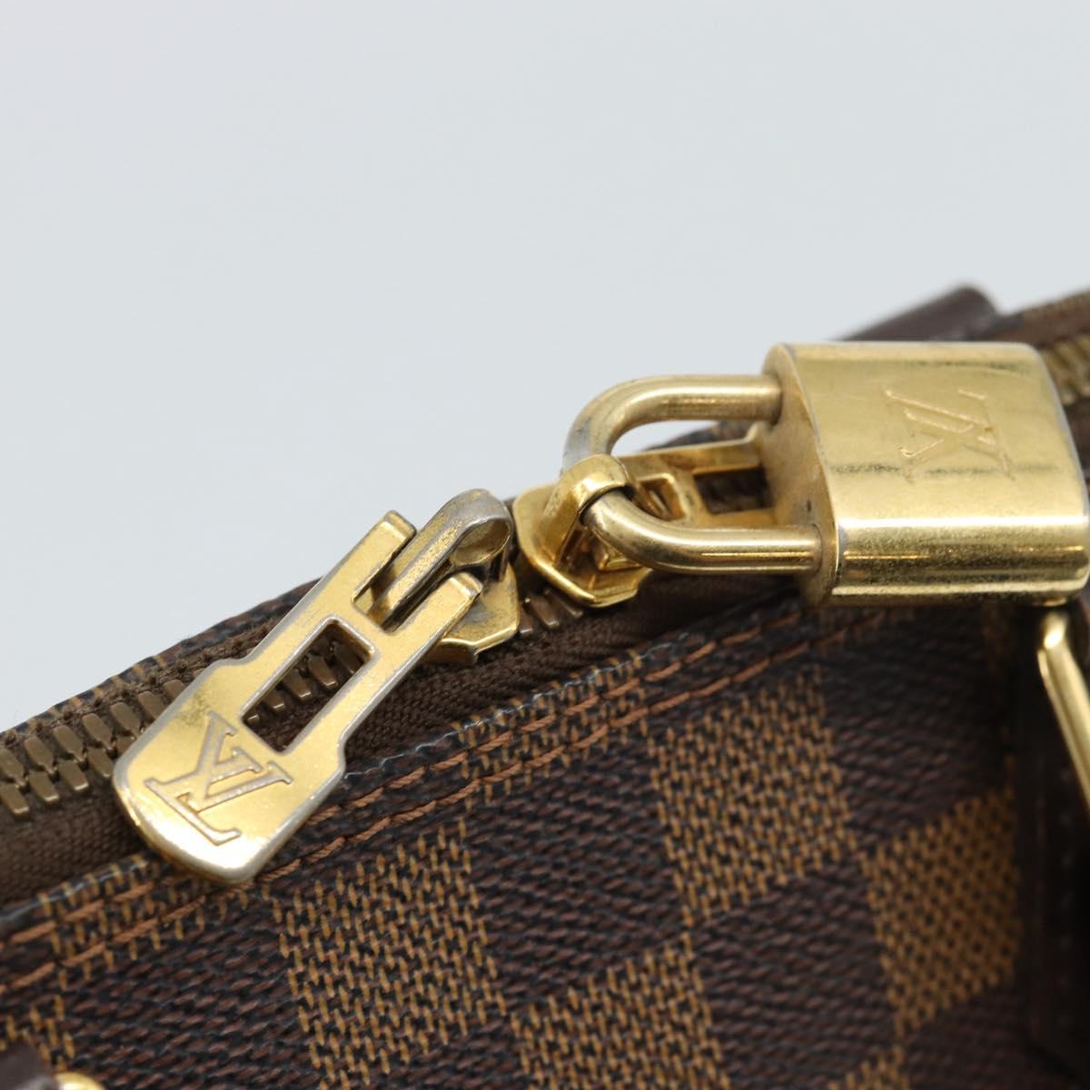 LOUIS VUITTON Damier Ebene Alma Hand Bag N51131 LV Auth BA13543
