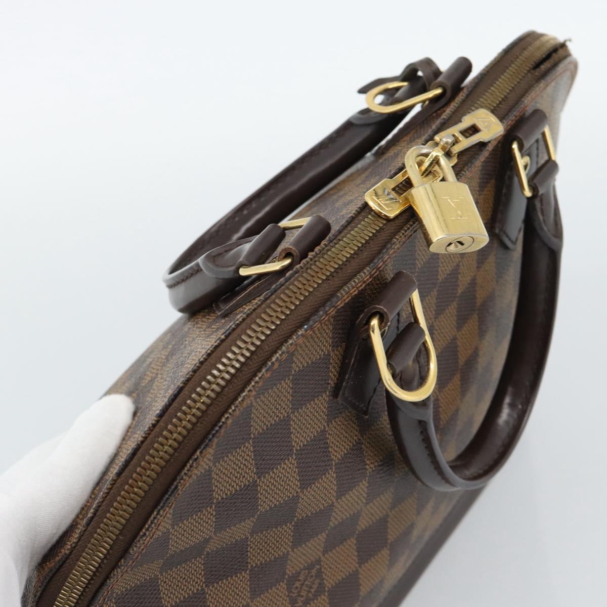 LOUIS VUITTON Damier Ebene Alma Hand Bag N51131 LV Auth BA13543