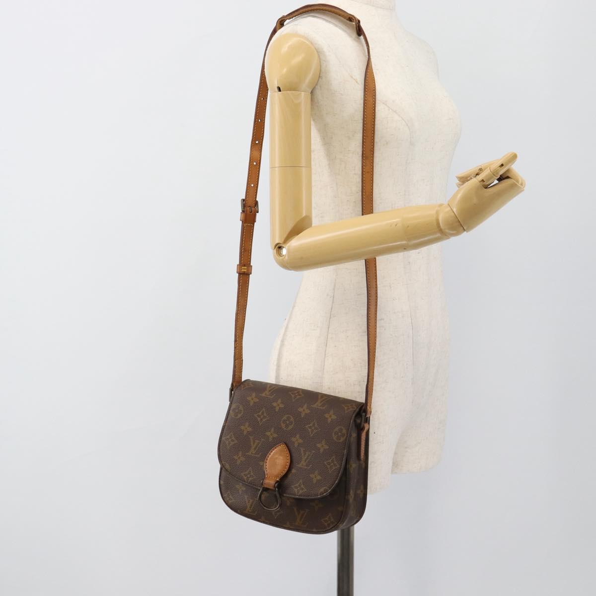 LOUIS VUITTON Monogram Saint Cloud MM Shoulder Bag M51243 LV Auth BA13546