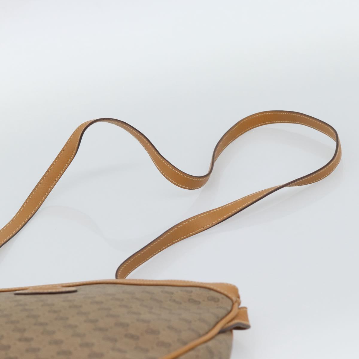GUCCI Micro GG Supreme Shoulder Bag PVC Beige Gold 007 87 0018 Auth BA13553