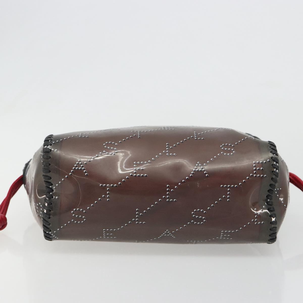 Stella MacCartney Chain Falabella Shoulder Bag Vinyl Red Auth BA13554A