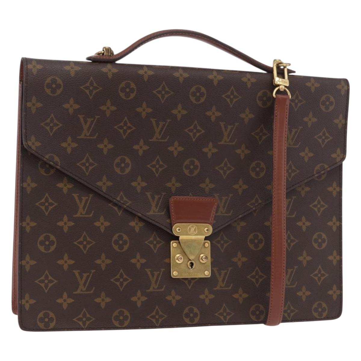 LOUIS VUITTON Monogram Porte Documents Bandouliere Bag M53338 LV Auth BA13560A