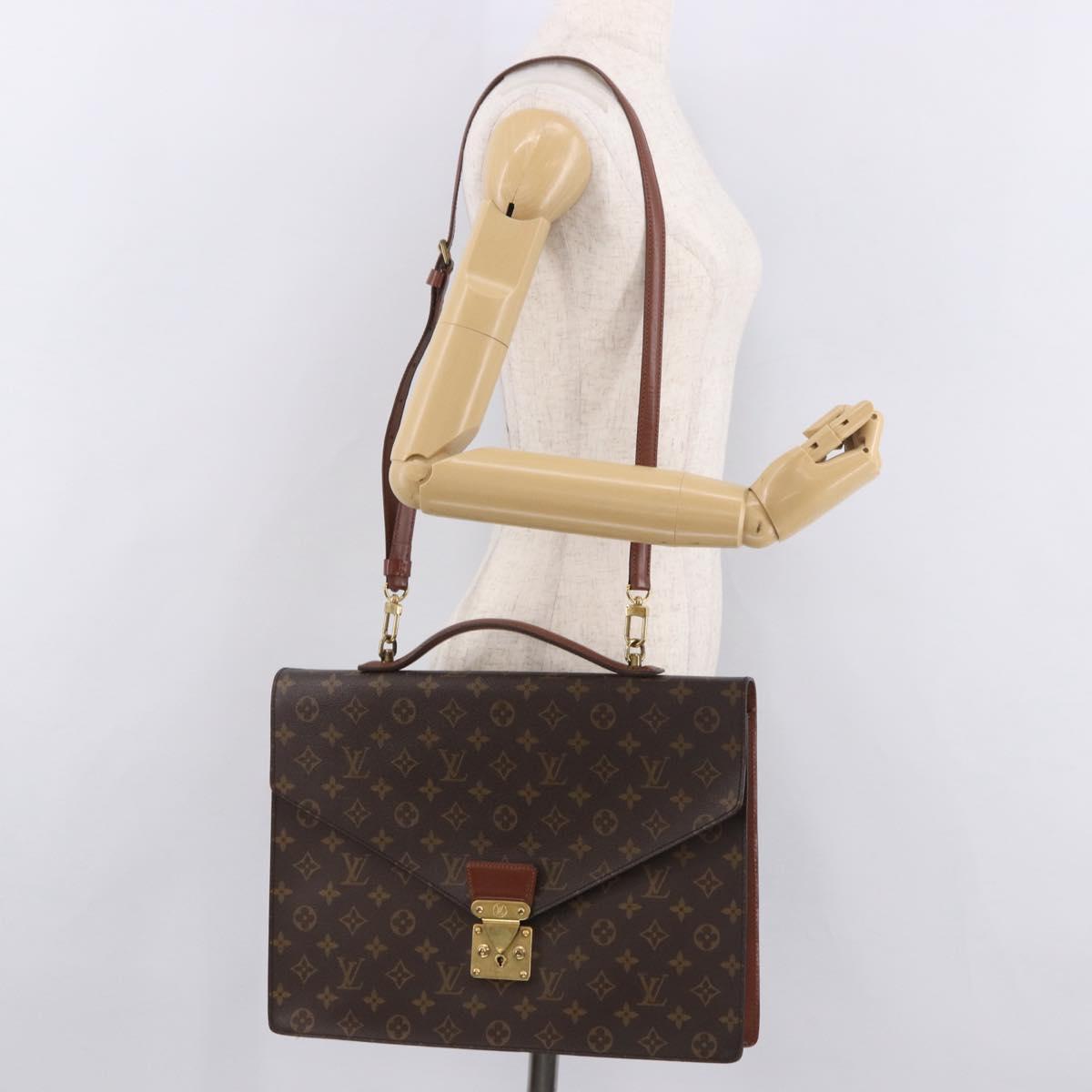 LOUIS VUITTON Monogram Porte Documents Bandouliere Bag M53338 LV Auth BA13560A