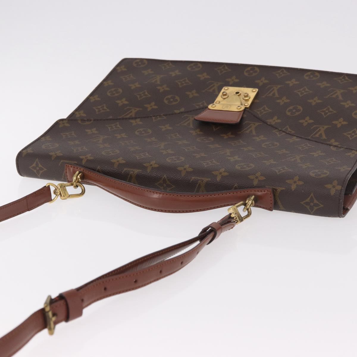 LOUIS VUITTON Monogram Porte Documents Bandouliere Bag M53338 LV Auth BA13560A