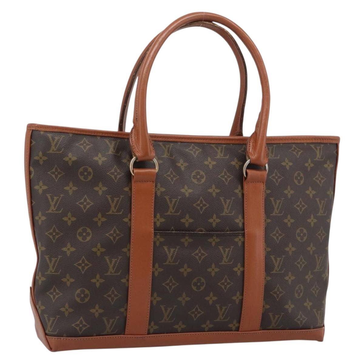 LOUIS VUITTON Monogram Sac Weekend PM Hand Bag M42425 LV Auth BA13561A