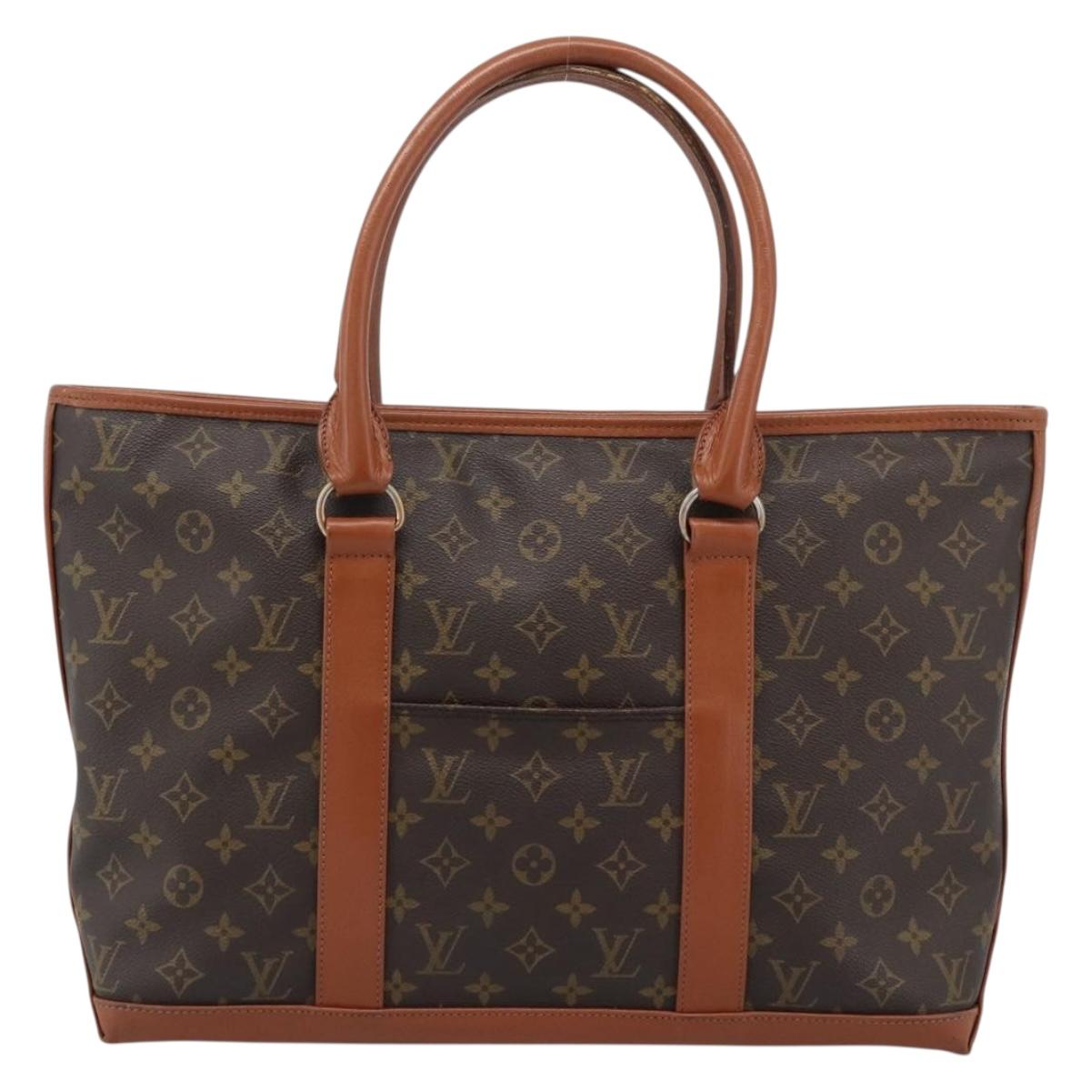 LOUIS VUITTON Monogram Sac Weekend PM Hand Bag M42425 LV Auth BA13561A