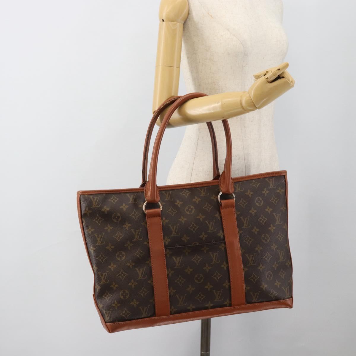 LOUIS VUITTON Monogram Sac Weekend PM Hand Bag M42425 LV Auth BA13561A