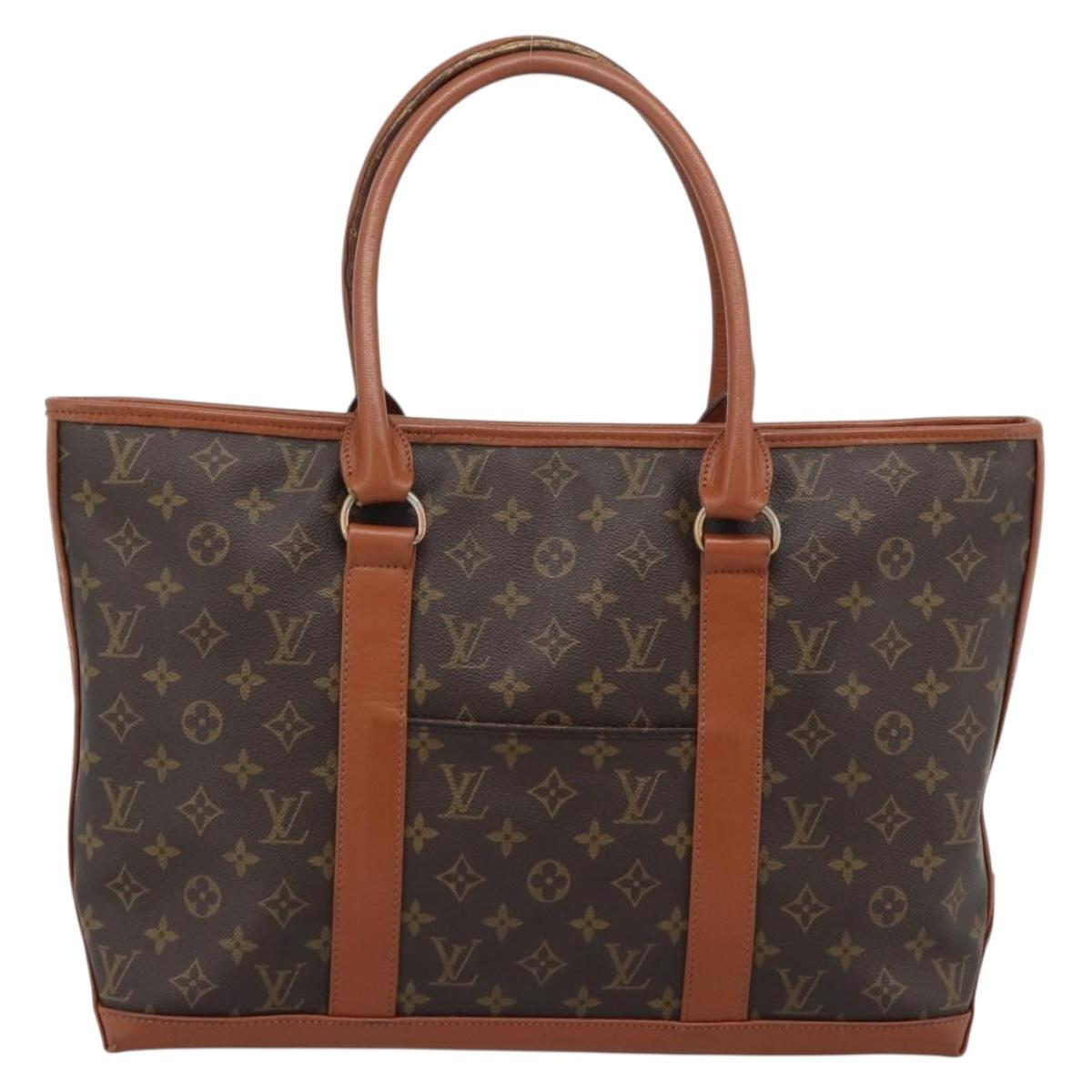 LOUIS VUITTON Monogram Sac Weekend PM Hand Bag M42425 LV Auth BA13561A