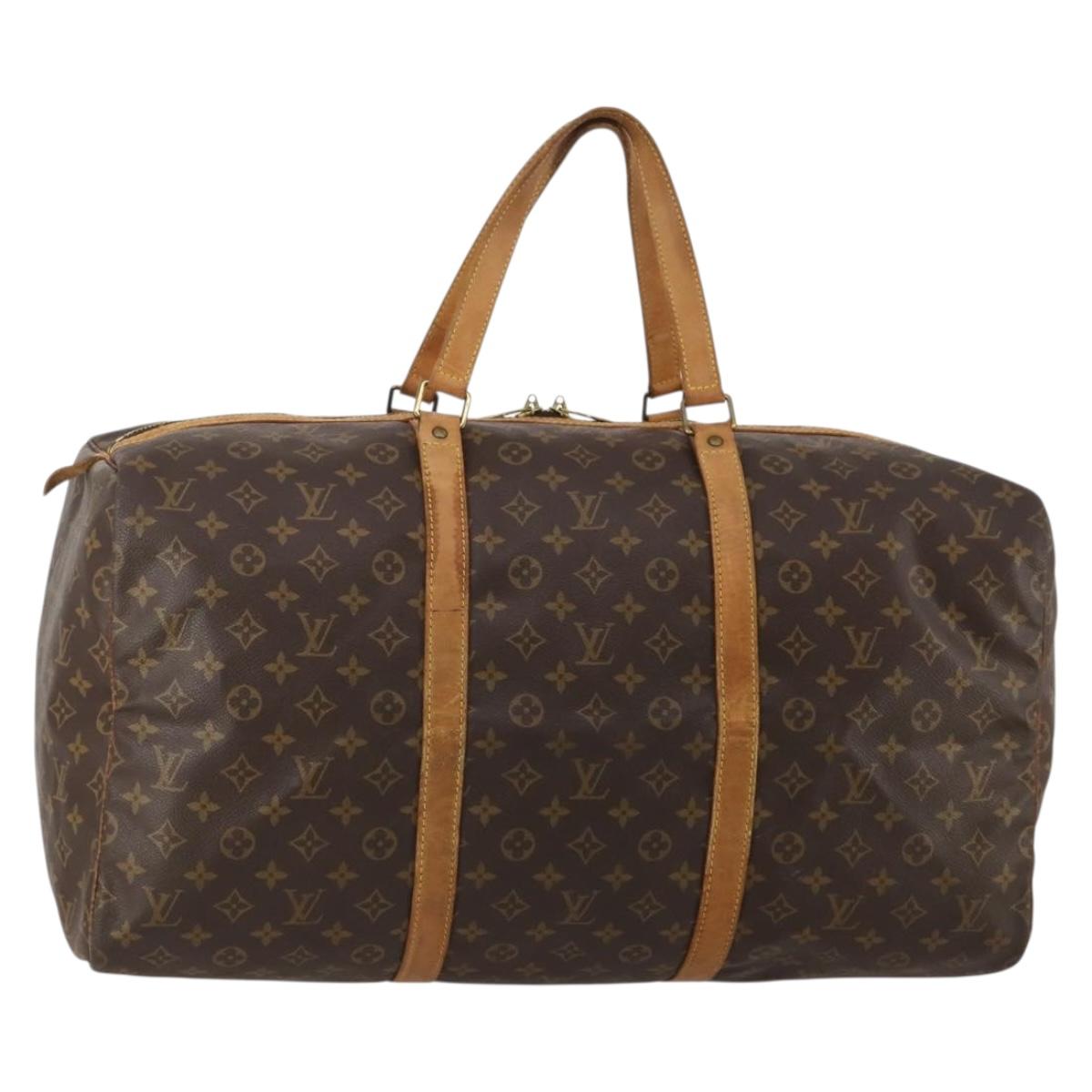 LOUIS VUITTON Monogram Sac Souple 55 Boston Bag M41622 LV Auth BA13562