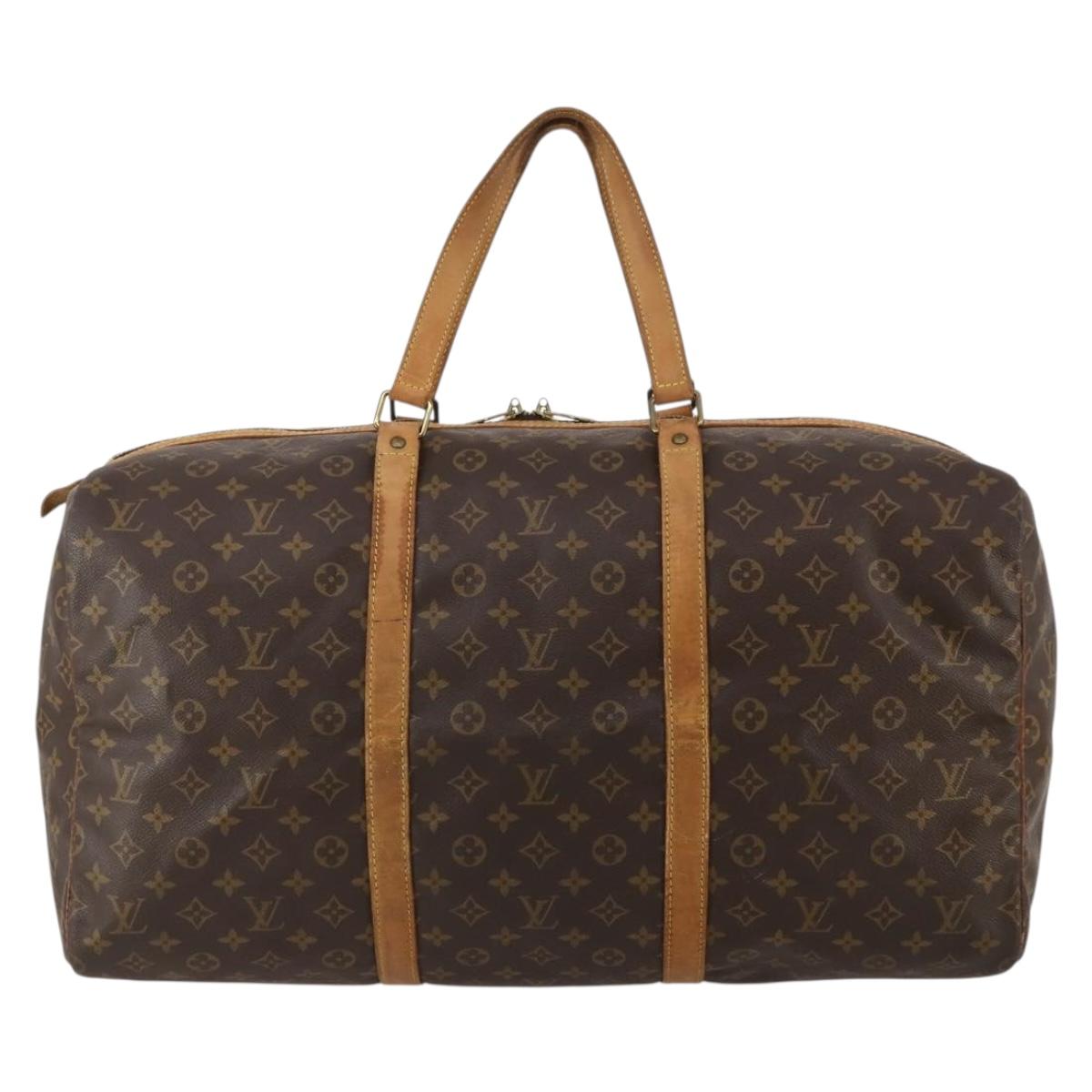 LOUIS VUITTON Monogram Sac Souple 55 Boston Bag M41622 LV Auth BA13562