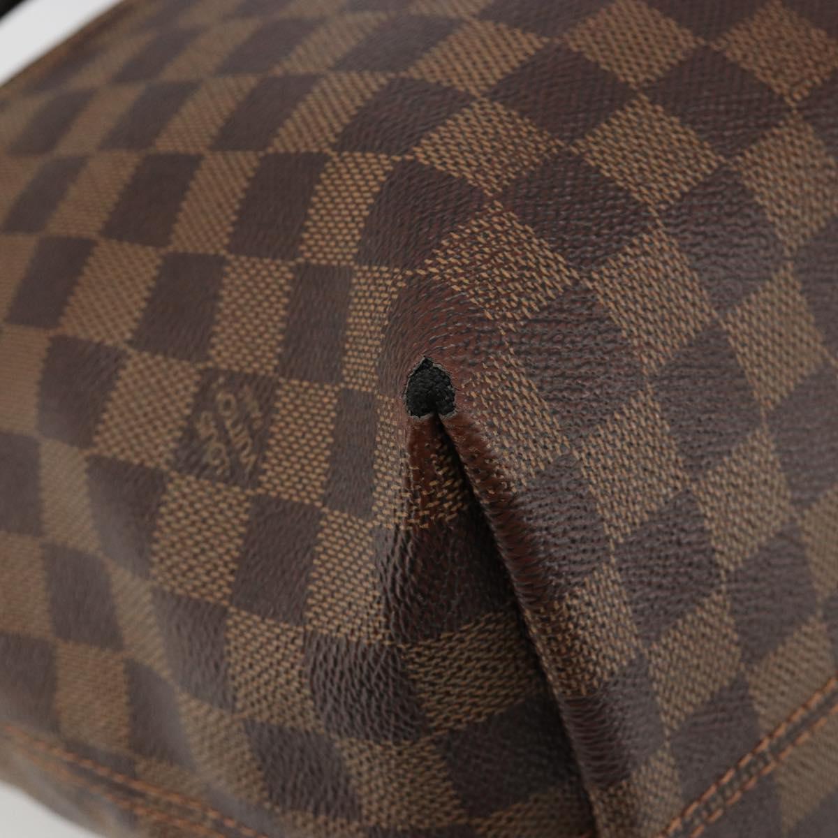 LOUIS VUITTON Damier Ebene Jena MM Tote Bag N41013 LV Auth BA13563