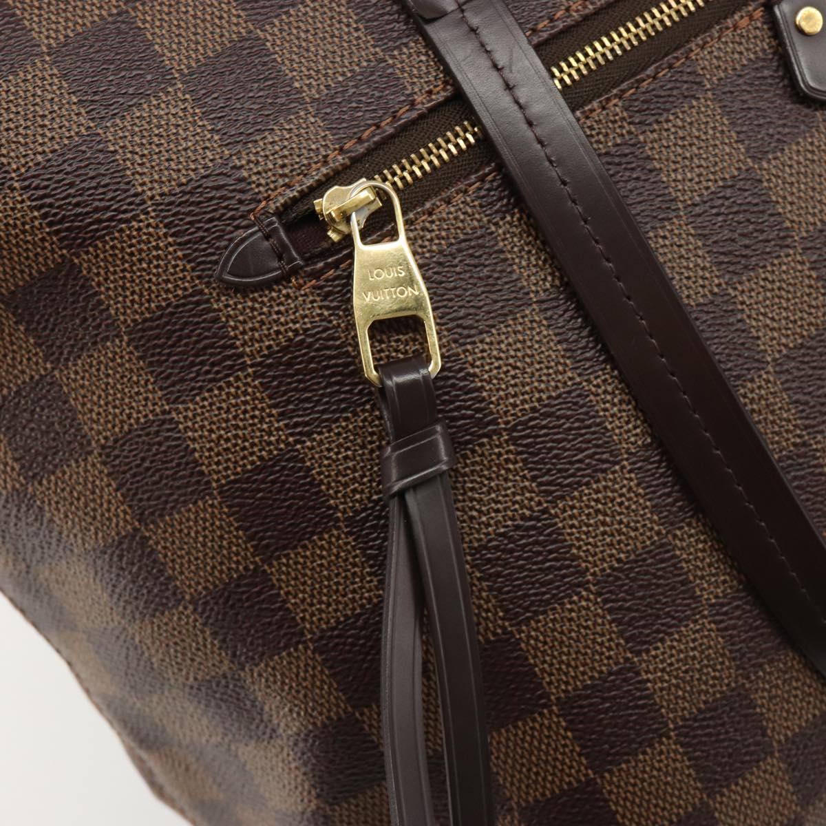 LOUIS VUITTON Damier Ebene Jena MM Tote Bag N41013 LV Auth BA13563