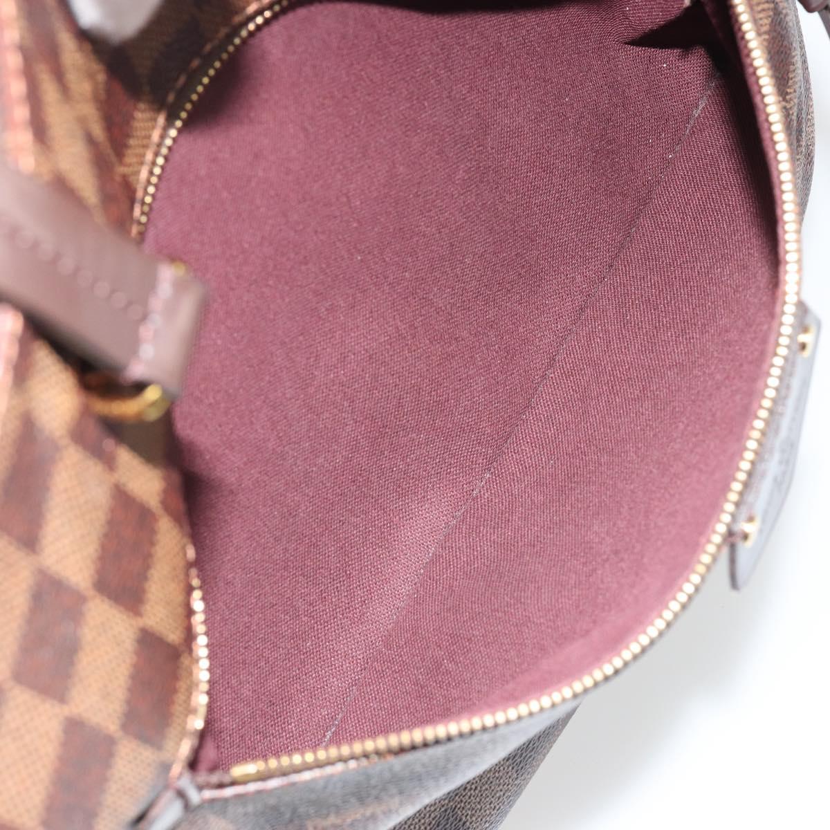 LOUIS VUITTON Damier Ebene Jena MM Tote Bag N41013 LV Auth BA13563