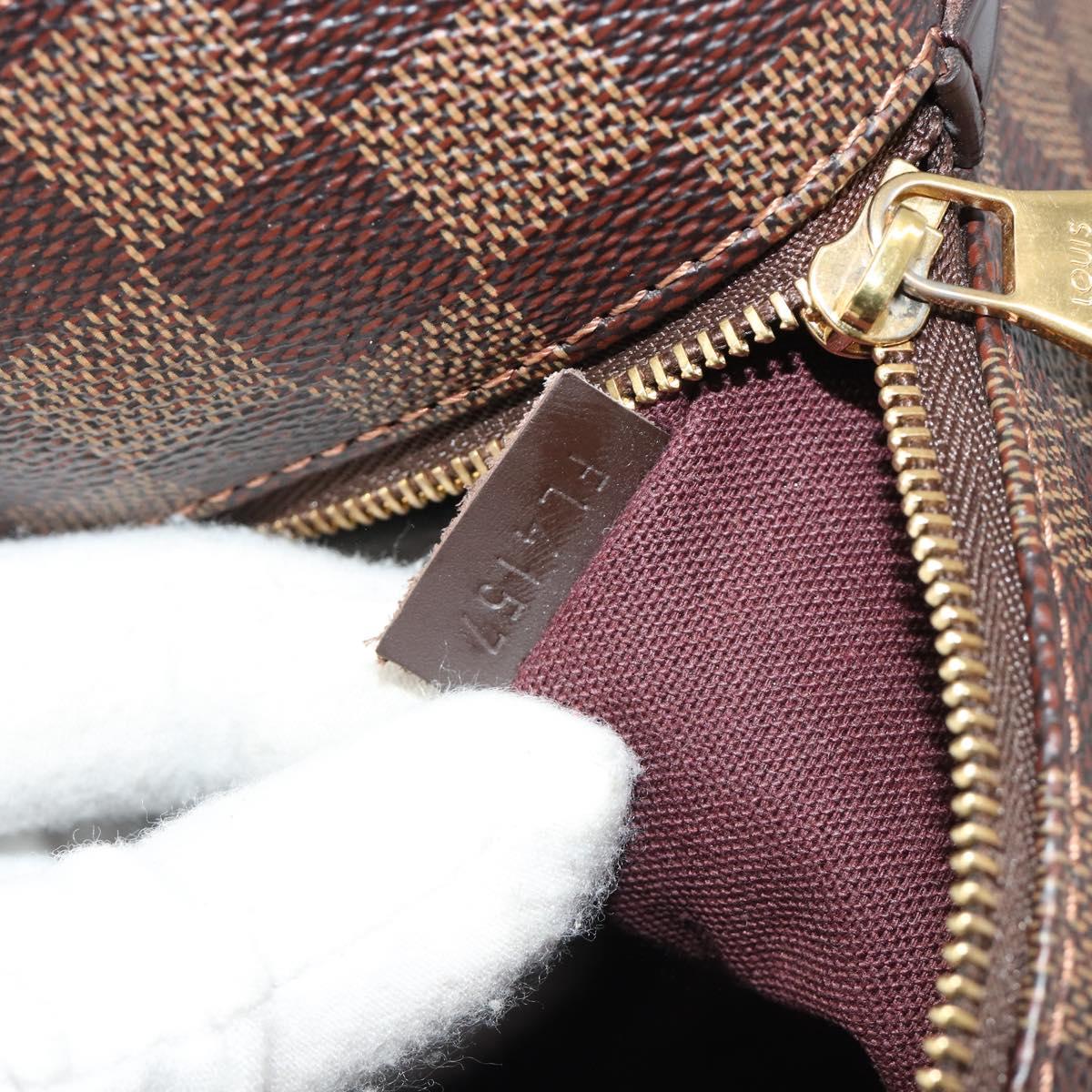 LOUIS VUITTON Damier Ebene Jena MM Tote Bag N41013 LV Auth BA13563