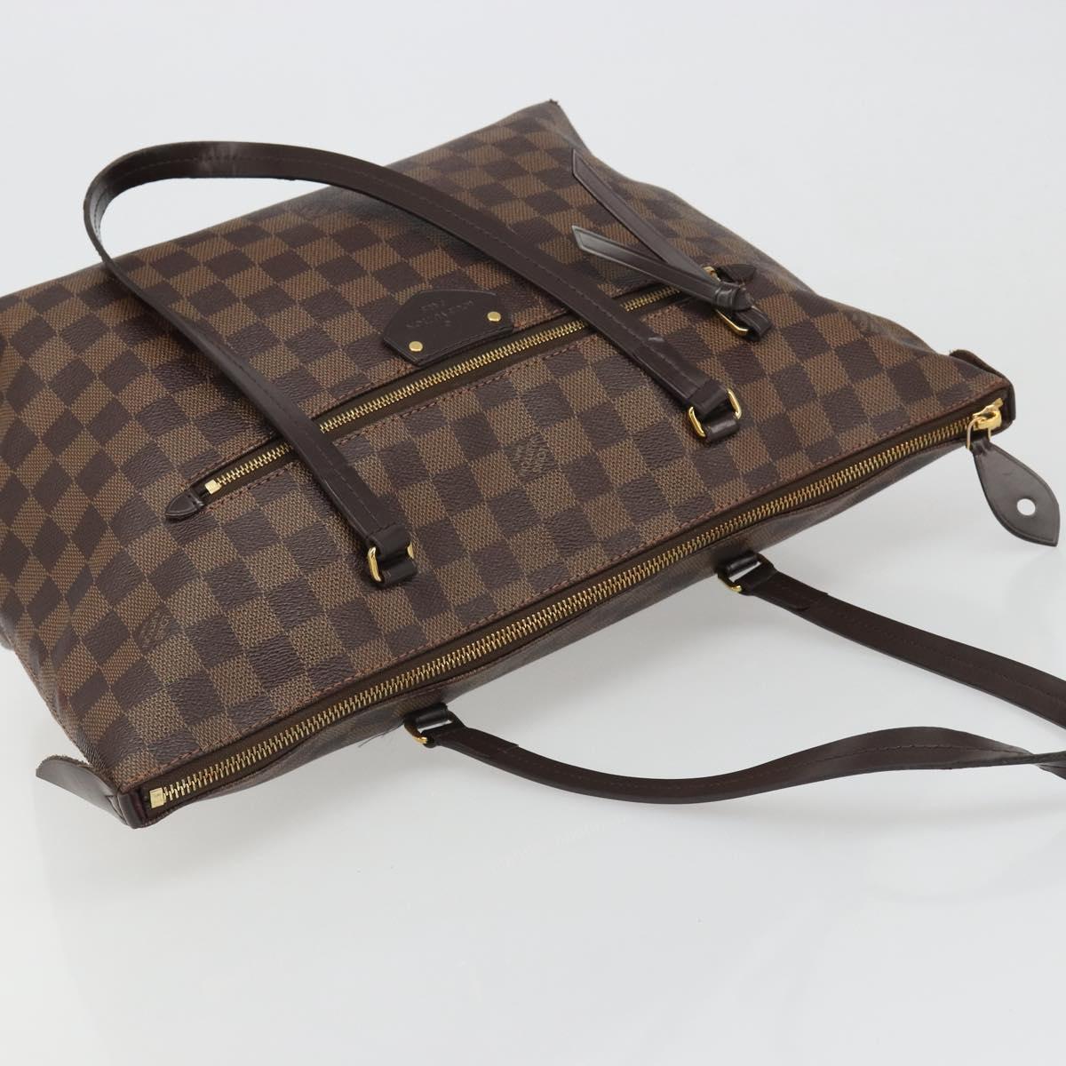 LOUIS VUITTON Damier Ebene Jena MM Tote Bag N41013 LV Auth BA13563