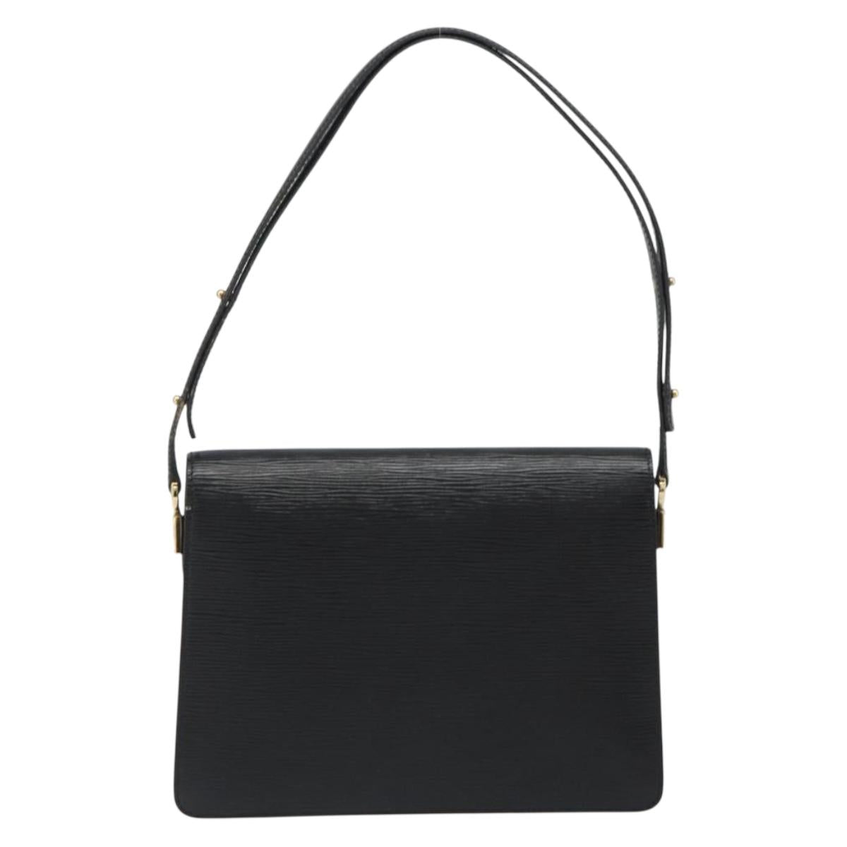 LOUIS VUITTON Epi Osh Shoulder Bag Black Green M52444 LV Auth BA13566