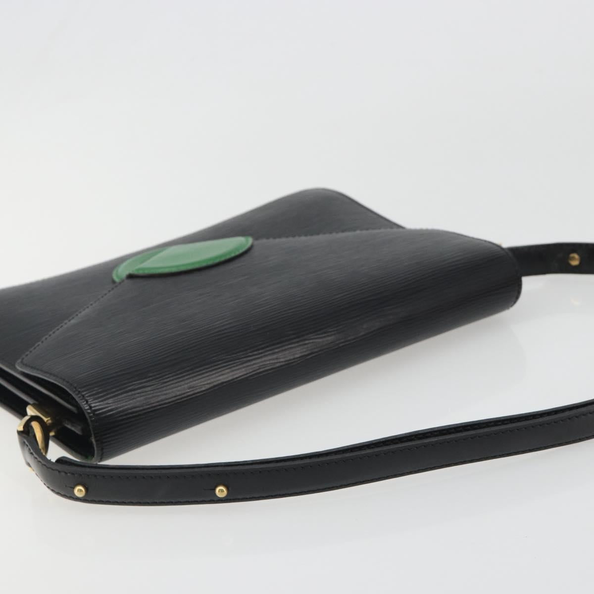 LOUIS VUITTON Epi Osh Shoulder Bag Black Green M52444 LV Auth BA13566
