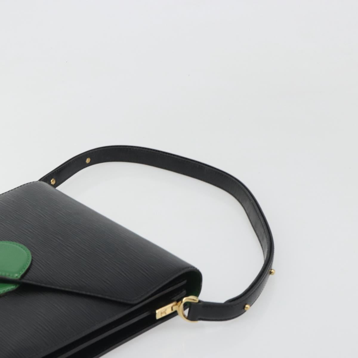 LOUIS VUITTON Epi Osh Shoulder Bag Black Green M52444 LV Auth BA13566