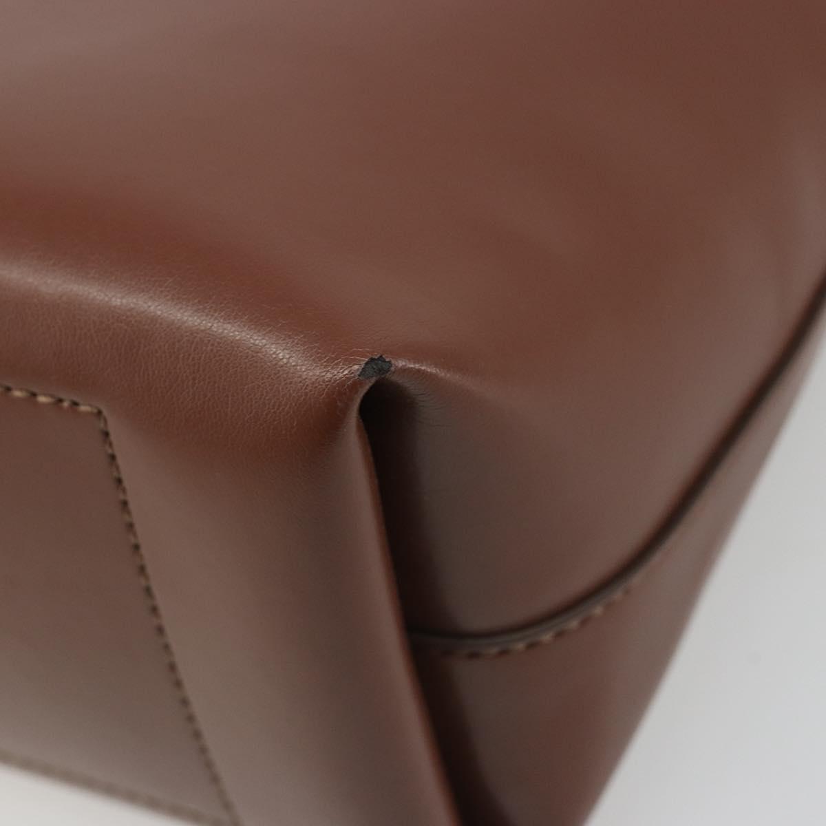 Stella MacCartney Hand Bag Leather Brown Auth BA13569A