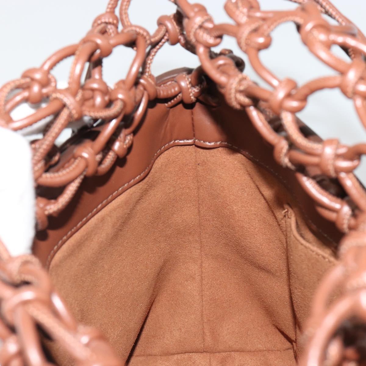 Stella MacCartney Hand Bag Leather Brown Auth BA13569A