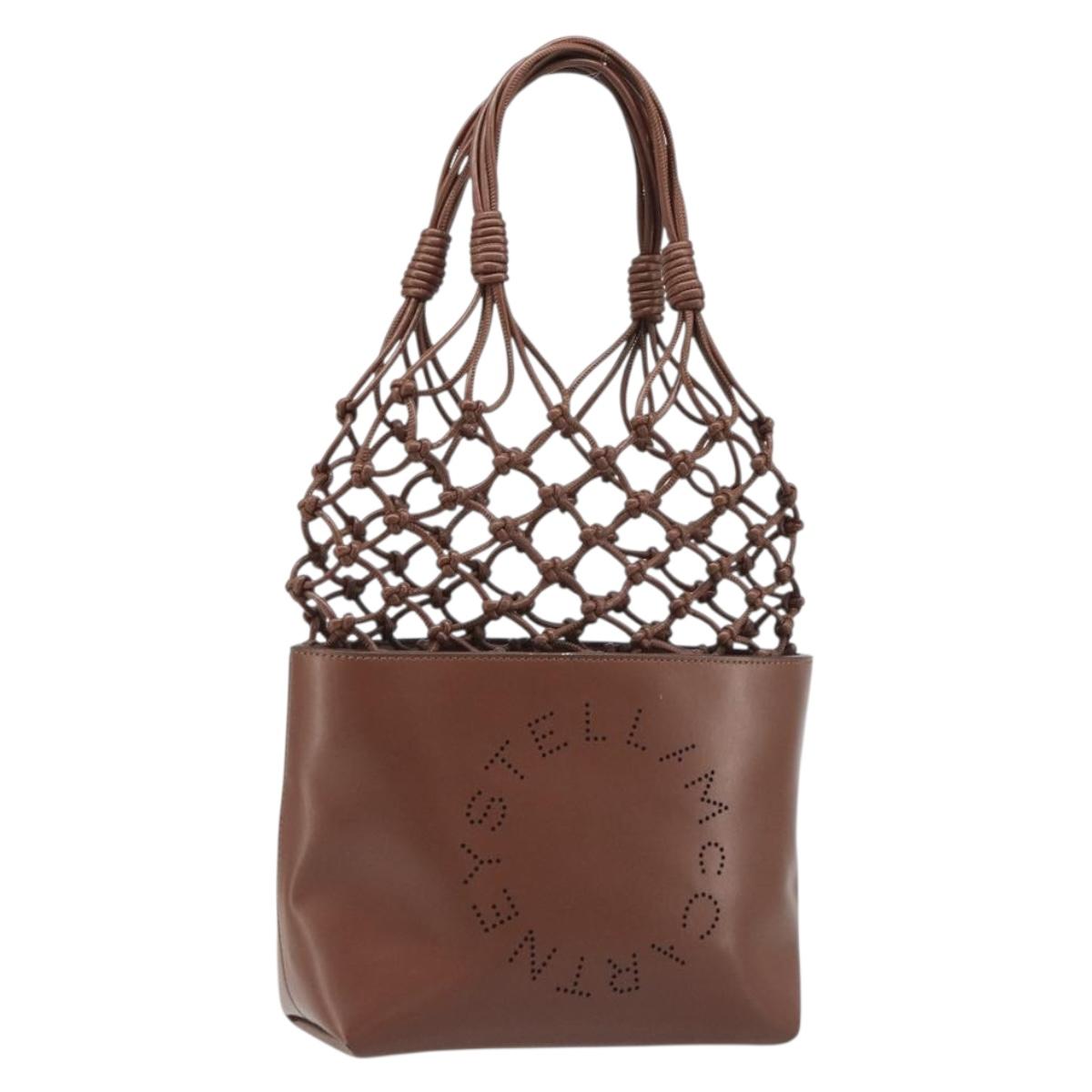Stella MacCartney Hand Bag Leather Brown Auth BA13569A