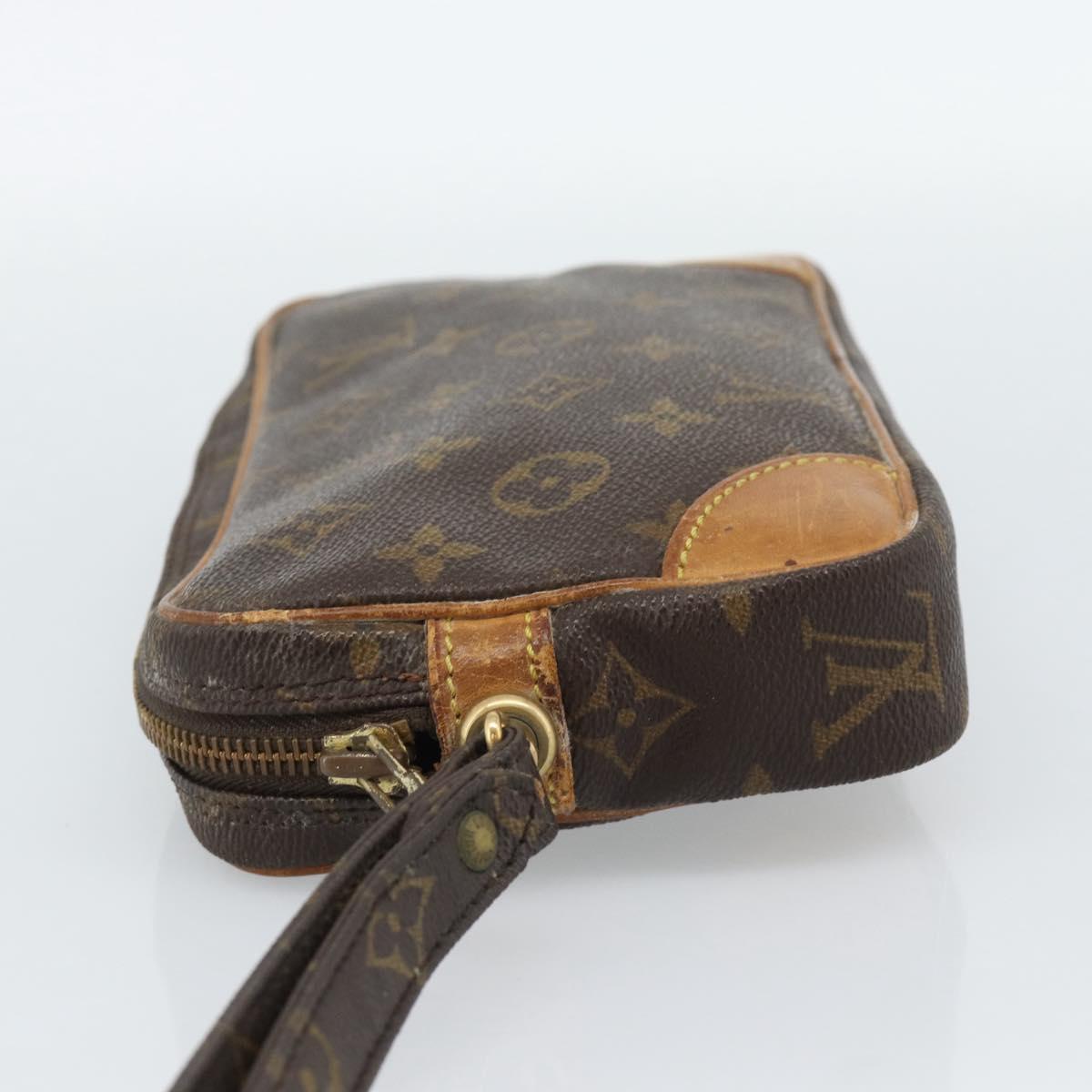 LOUIS VUITTON Monogram Marly Dragonne PM Clutch Bag M51827 LV Auth BA13571