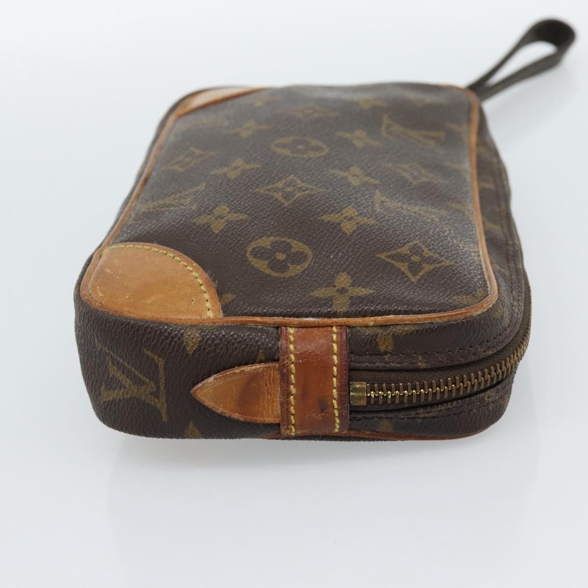 LOUIS VUITTON Monogram Marly Dragonne PM Clutch Bag M51827 LV Auth BA13571