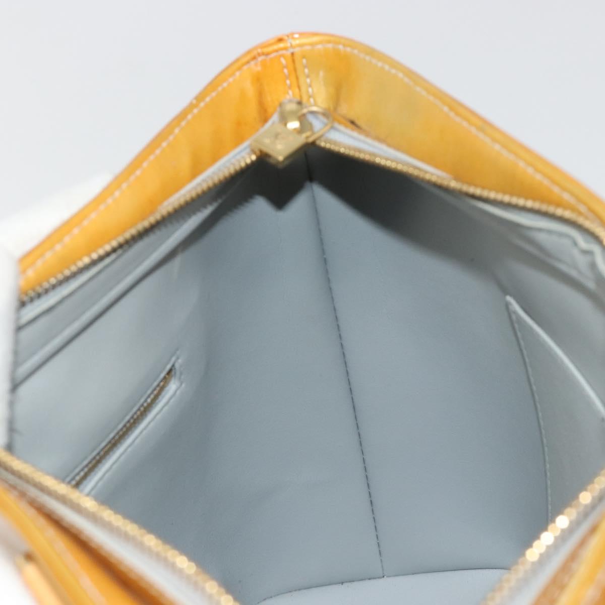 LOUIS VUITTON Monogram Vernis Houston Hand Bag Gris M91053 LV Auth BA13583