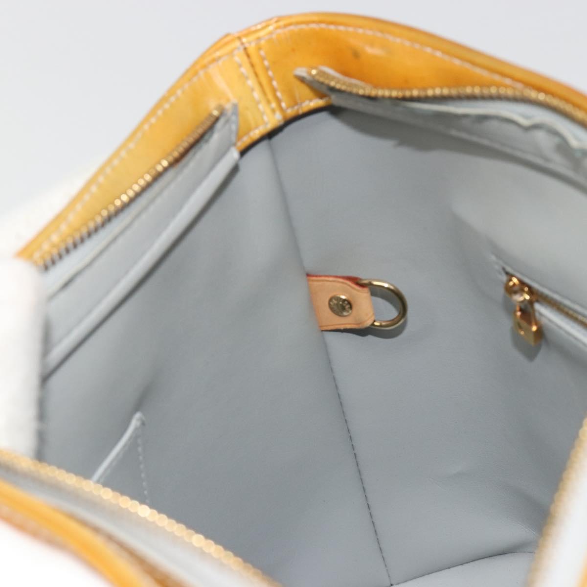 LOUIS VUITTON Monogram Vernis Houston Hand Bag Gris M91053 LV Auth BA13583