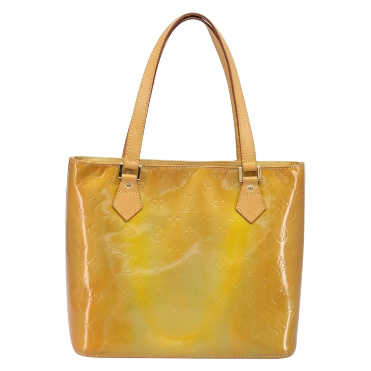 LOUIS VUITTON Monogram Vernis Houston Hand Bag Gris M91053 LV Auth BA13583