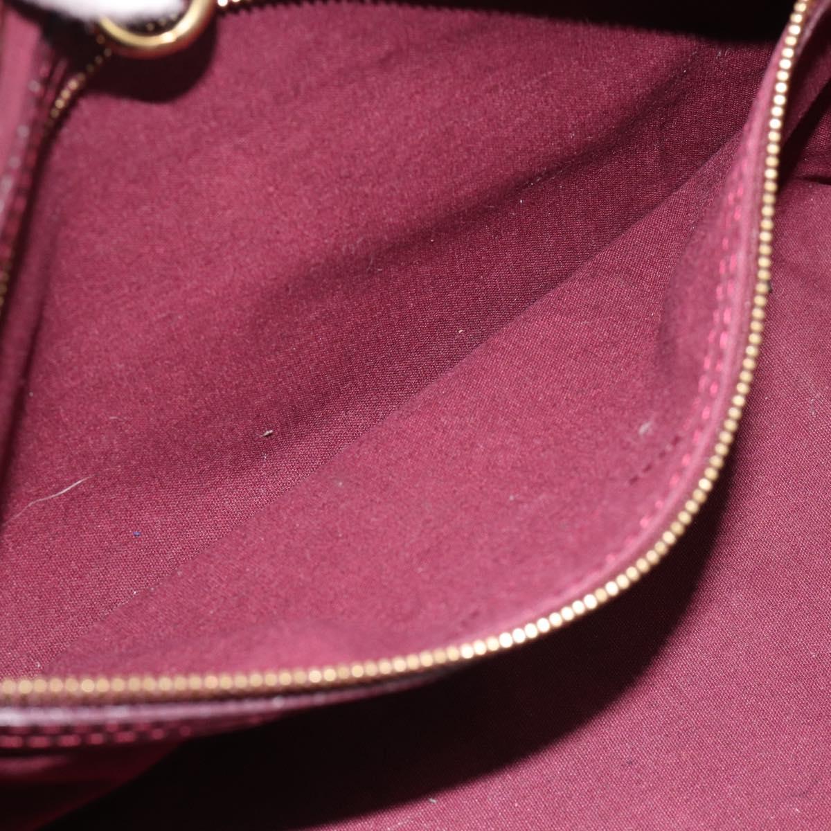 LOUIS VUITTON Monogram Vernis Wilshire PM Hand Bag Amarante M93641 Auth BA13584