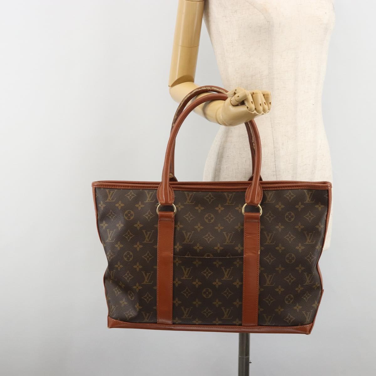 LOUIS VUITTON Monogram Sac Weekend PM Hand Bag M42425 LV Auth BA13585