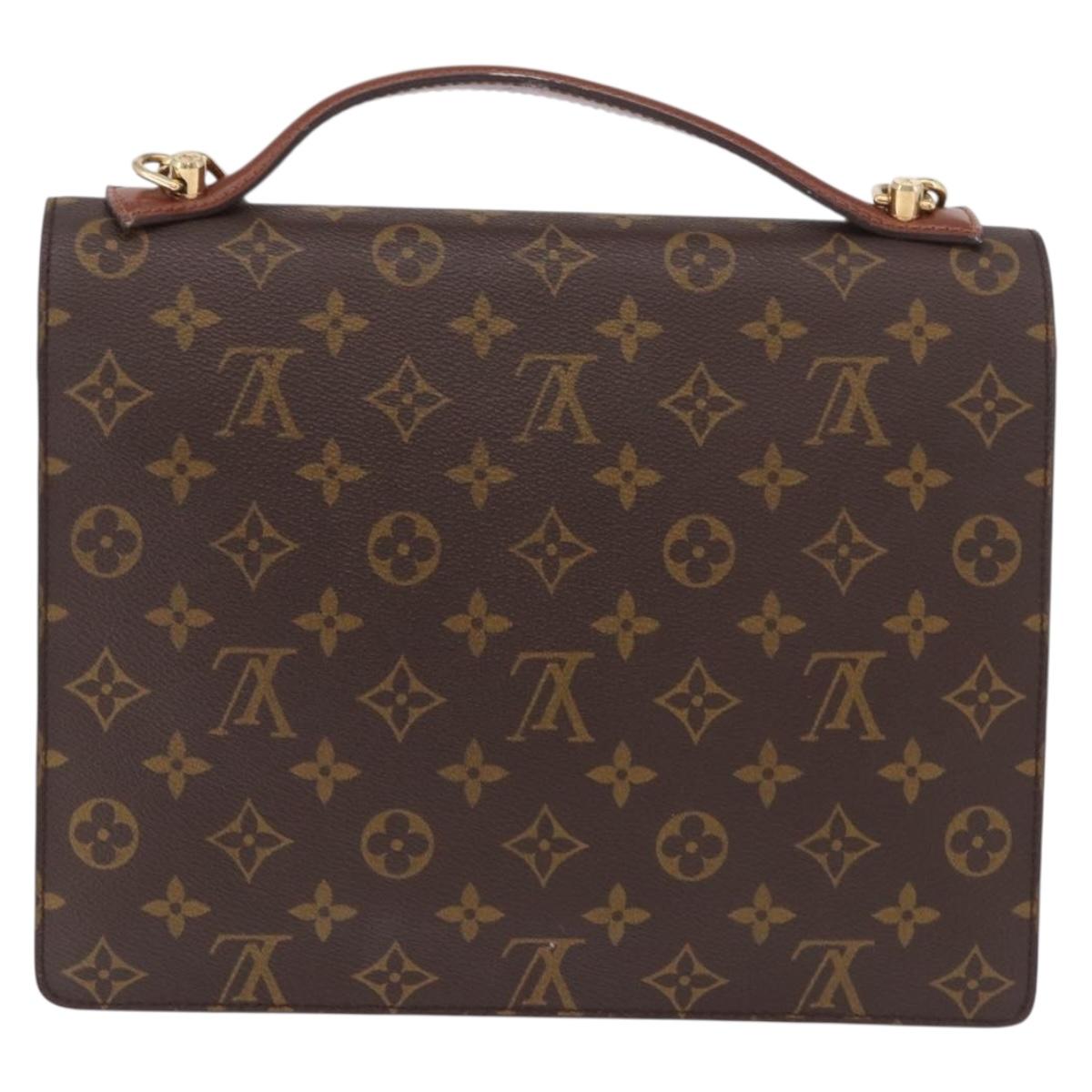 LOUIS VUITTON Monogram Monceau 28 Hand Bag M51185 LV Auth BA13586