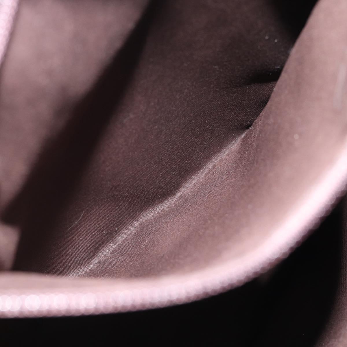 GUCCI GG Canvas Tote Bag Nylon Brown Silver 180450 Auth BA13588A