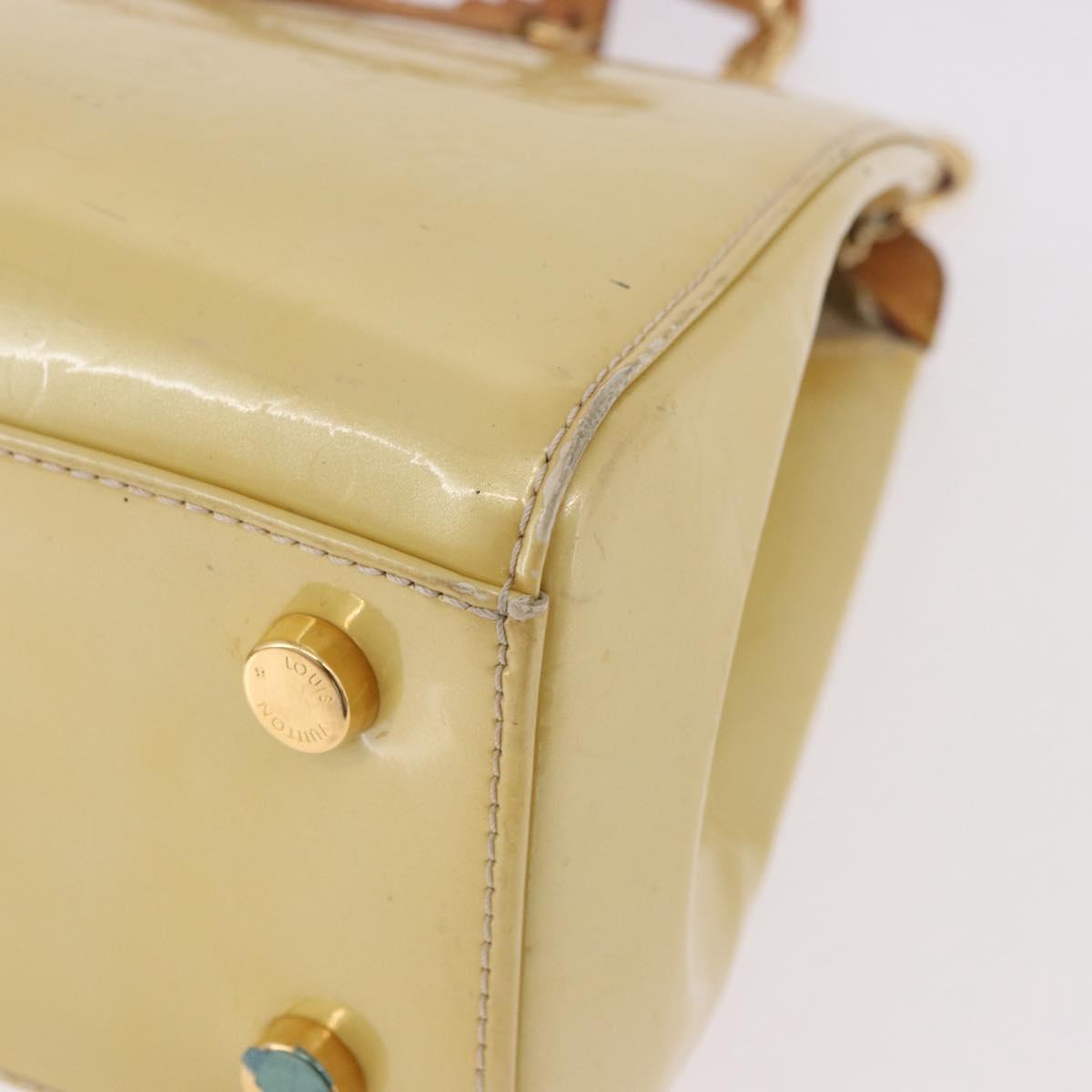 LOUIS VUITTON Monogram Vernis Blair MM Hand Bag 2way Perle LV Auth BA13598