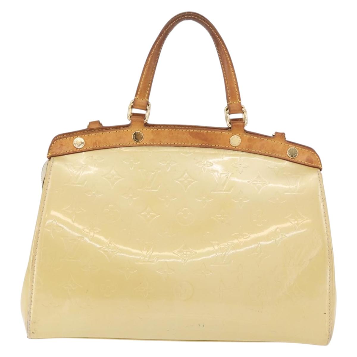 LOUIS VUITTON Monogram Vernis Blair MM Hand Bag 2way Perle LV Auth BA13598