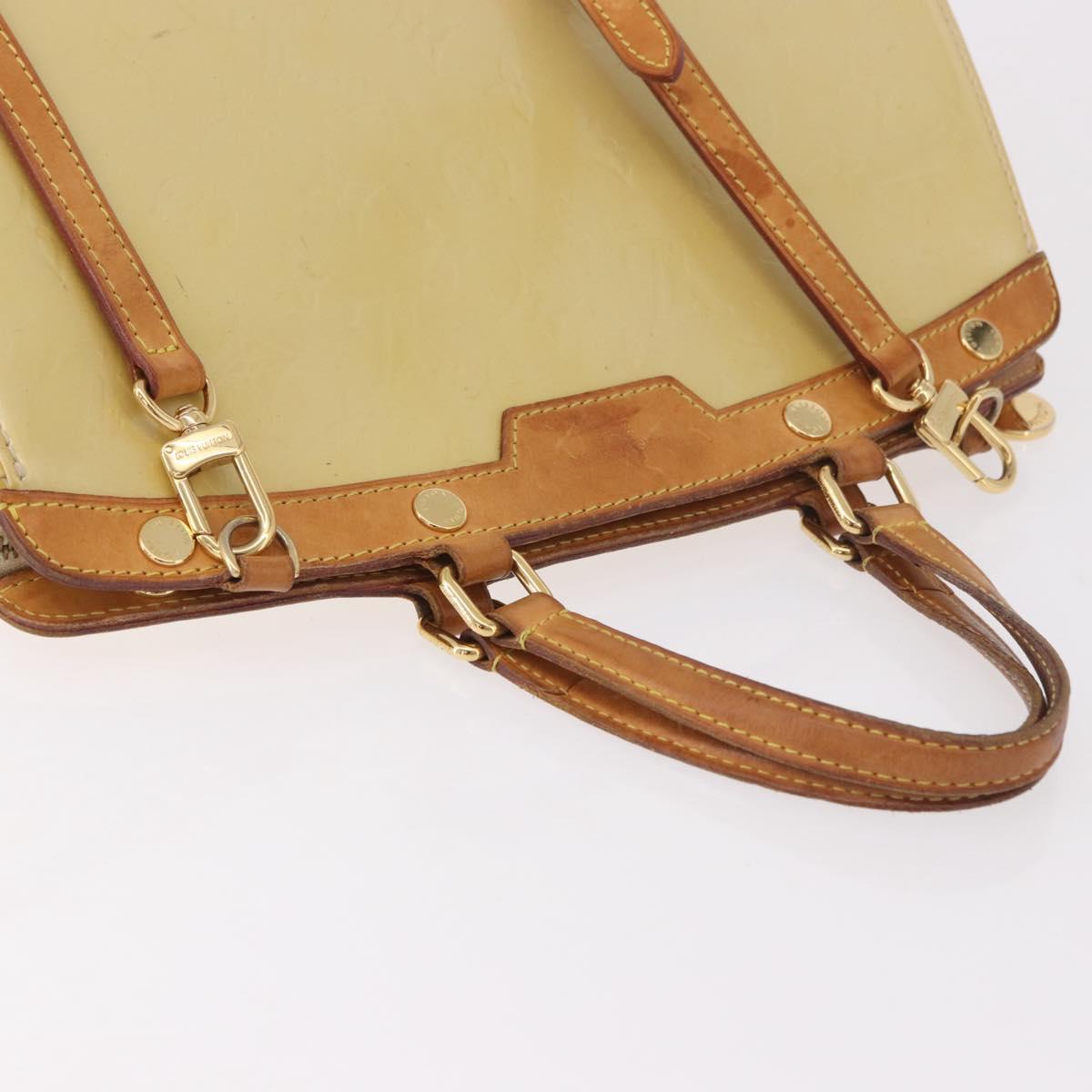 LOUIS VUITTON Monogram Vernis Blair MM Hand Bag 2way Perle LV Auth BA13598