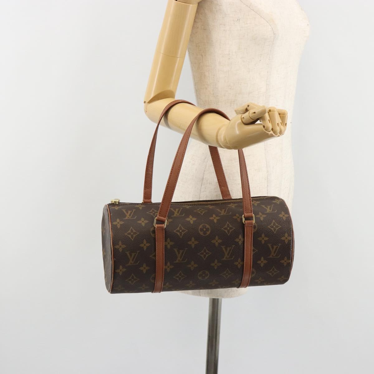 LOUIS VUITTON Monogram Papillon 30 Hand Bag M51385 LV Auth BA13599