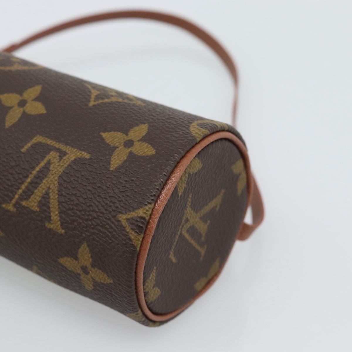 LOUIS VUITTON Monogram Papillon Pouch LV Auth BA13600V