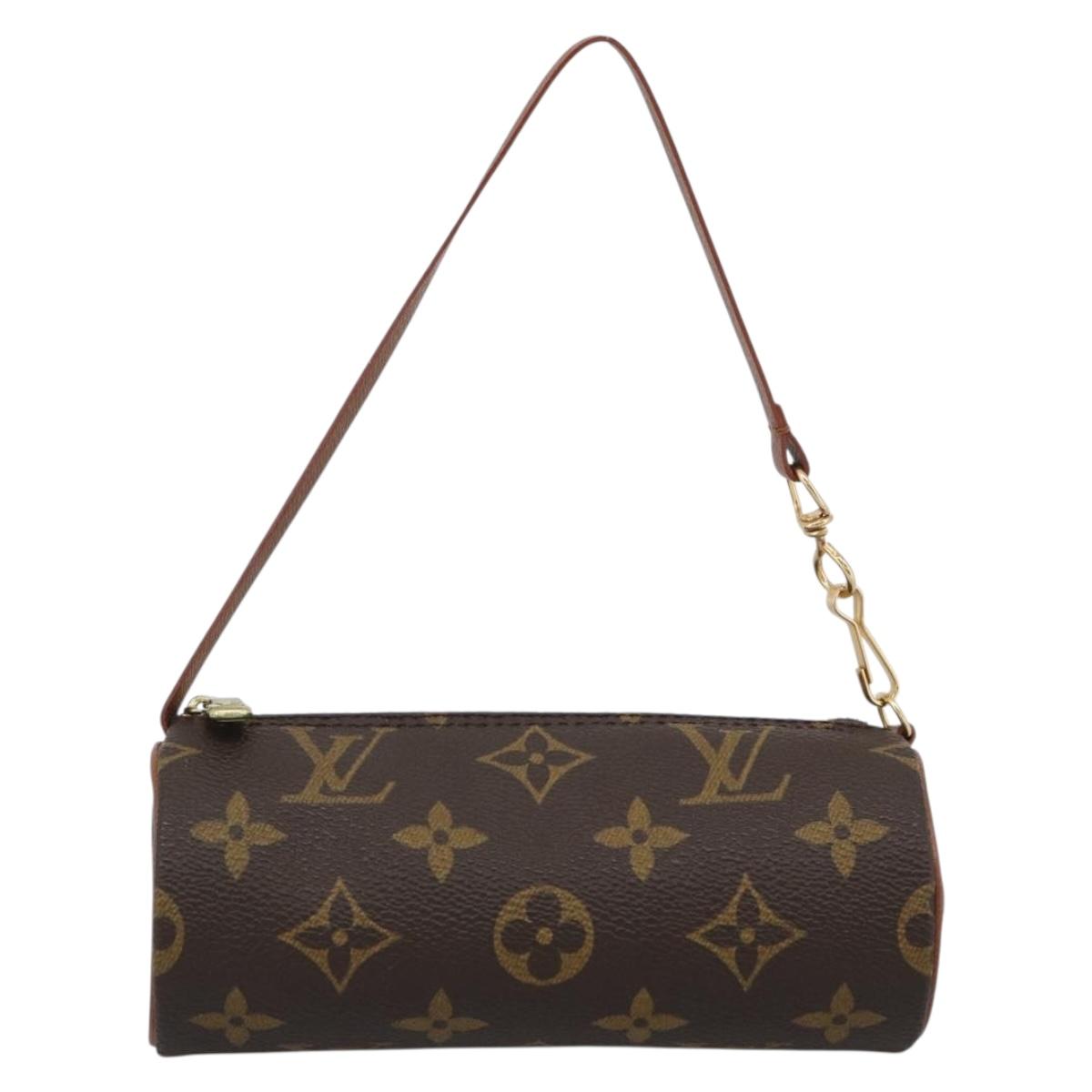 LOUIS VUITTON Monogram Papillon Pouch LV Auth BA13600V