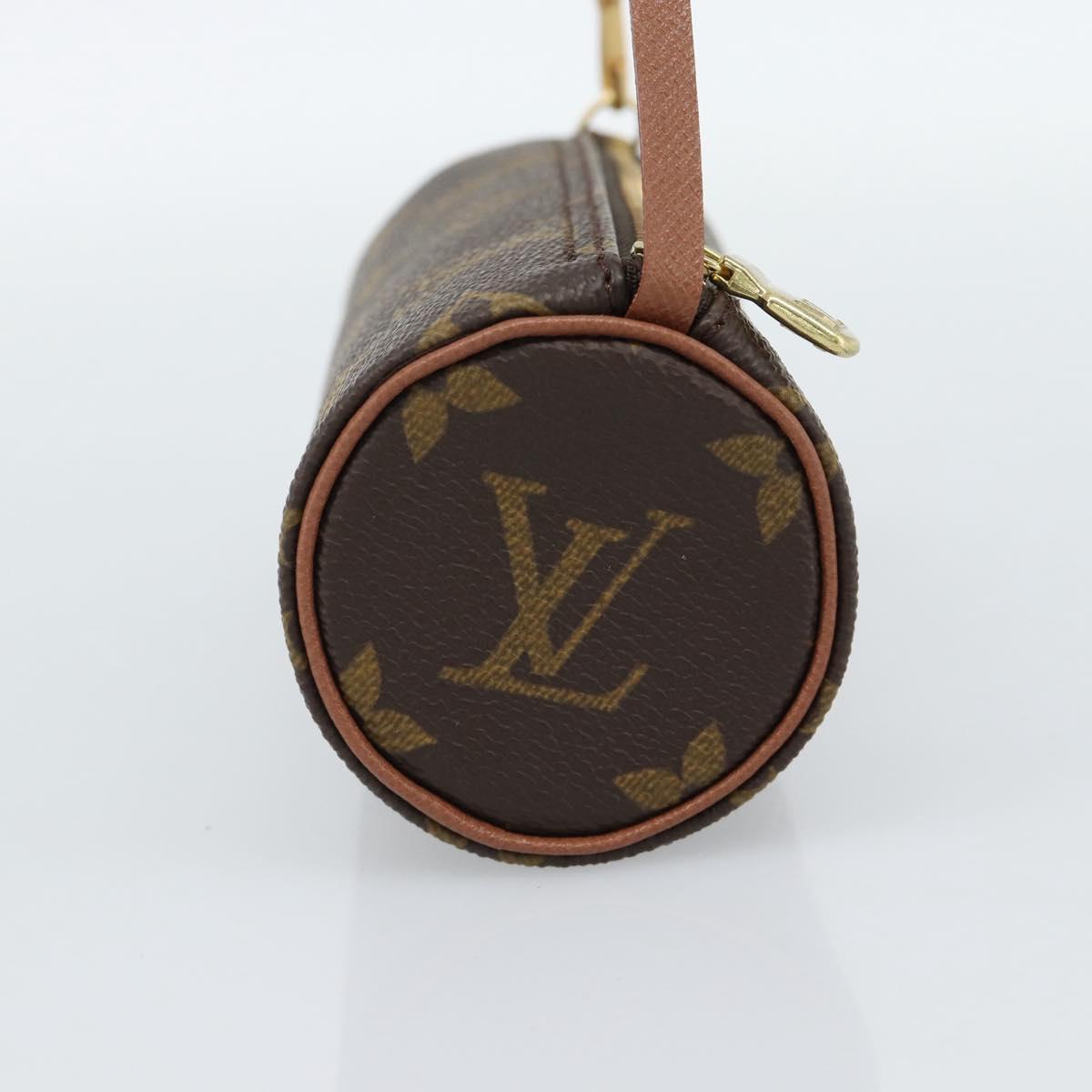 LOUIS VUITTON Monogram Papillon Pouch LV Auth BA13600V