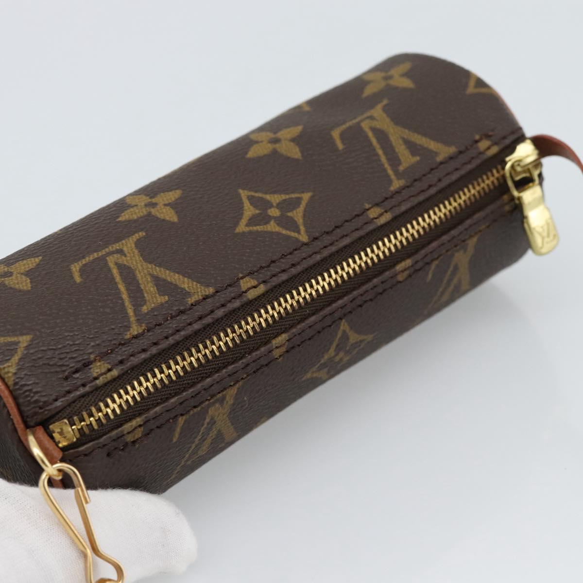 LOUIS VUITTON Monogram Papillon Pouch LV Auth BA13600V