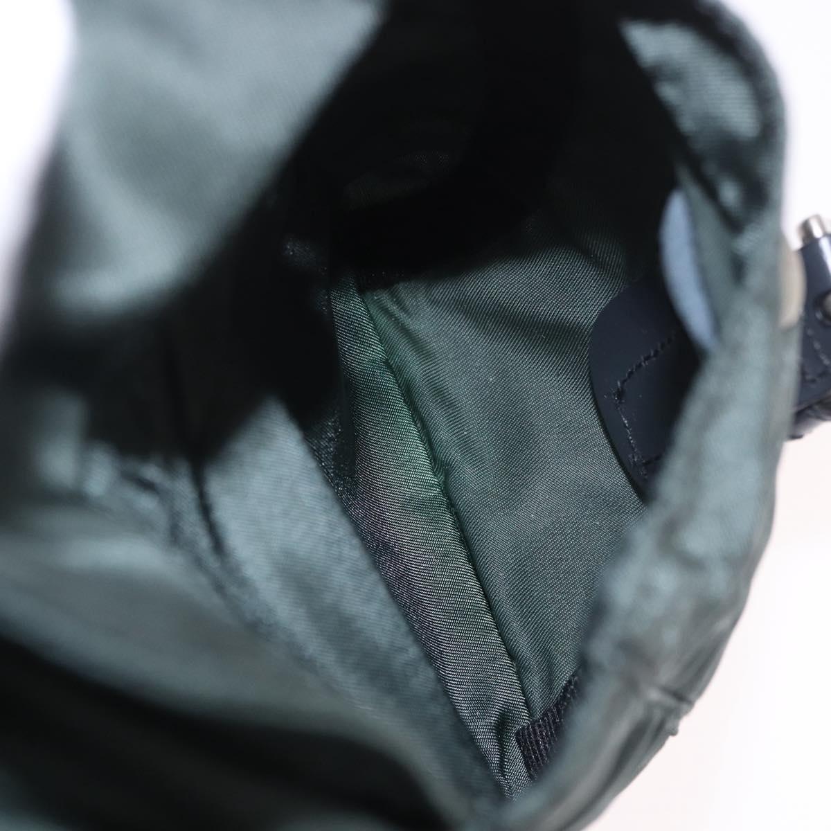 PRADA Backpack Nylon Green Silver Auth BA13603A