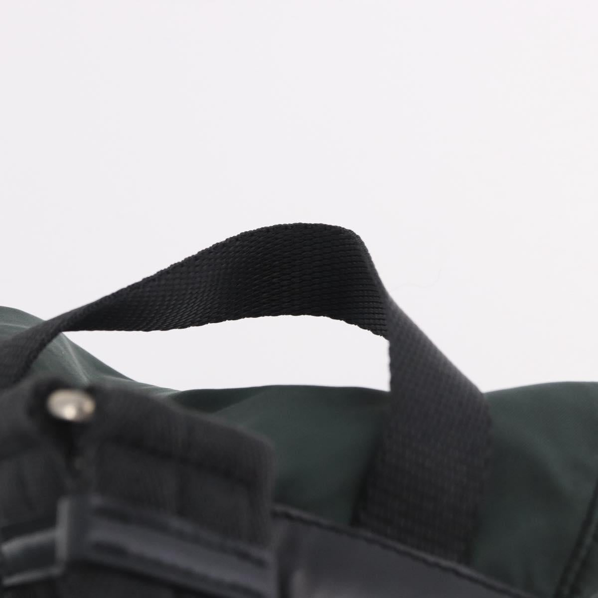 PRADA Backpack Nylon Green Silver Auth BA13603A