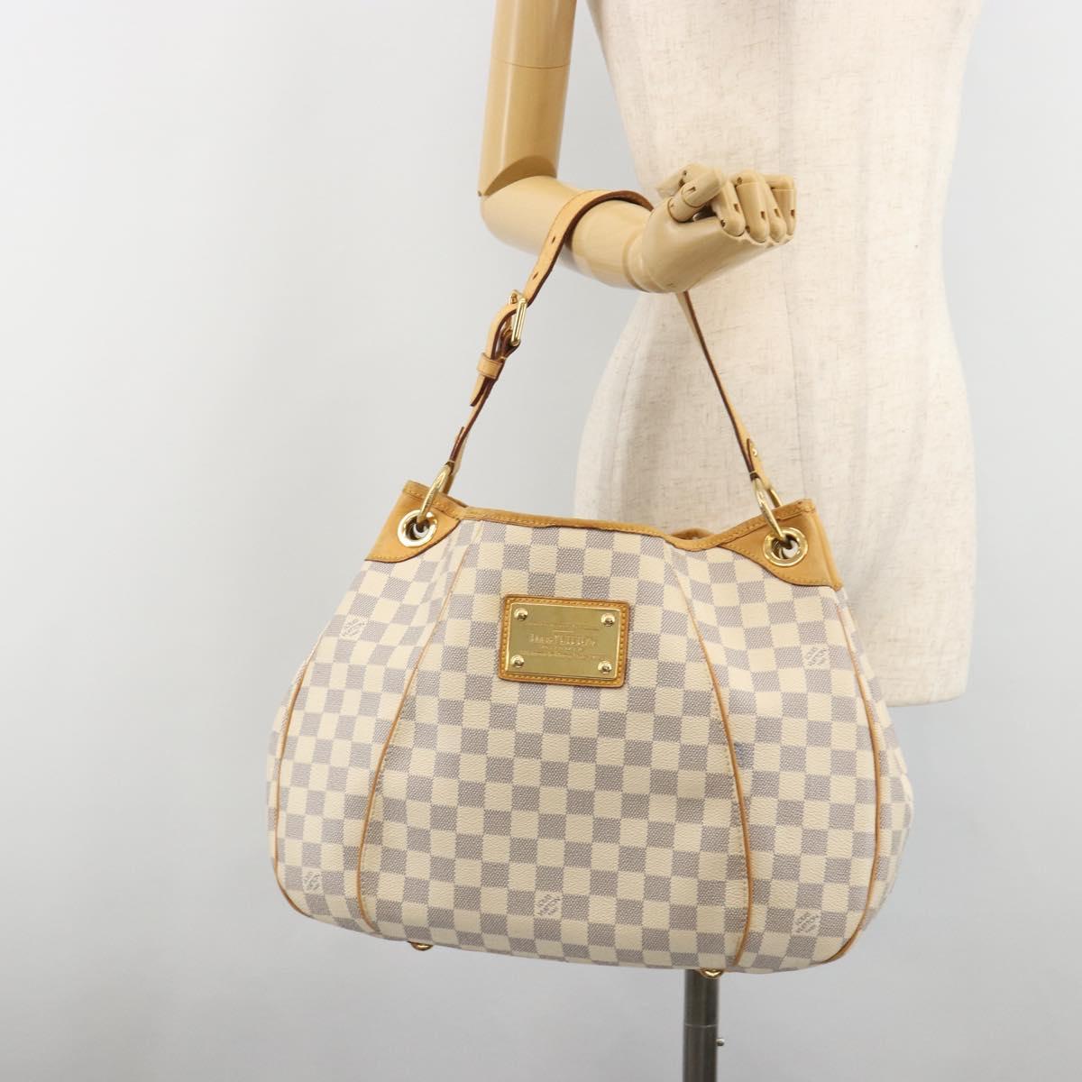 LOUIS VUITTON Damier Azur Galliera PM Shoulder Bag N55215 LV Auth BA13610