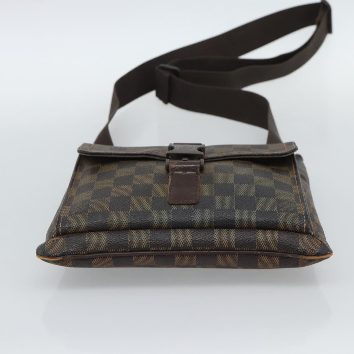 LOUIS VUITTON Damier Ebene Pochette Merwiel Shoulder Bag N51127 LV Auth BA13611