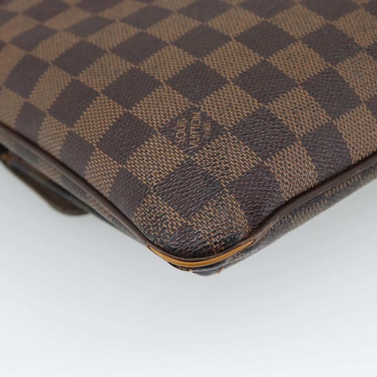 LOUIS VUITTON Damier Ebene Pochette Merwiel Shoulder Bag N51127 LV Auth BA13611