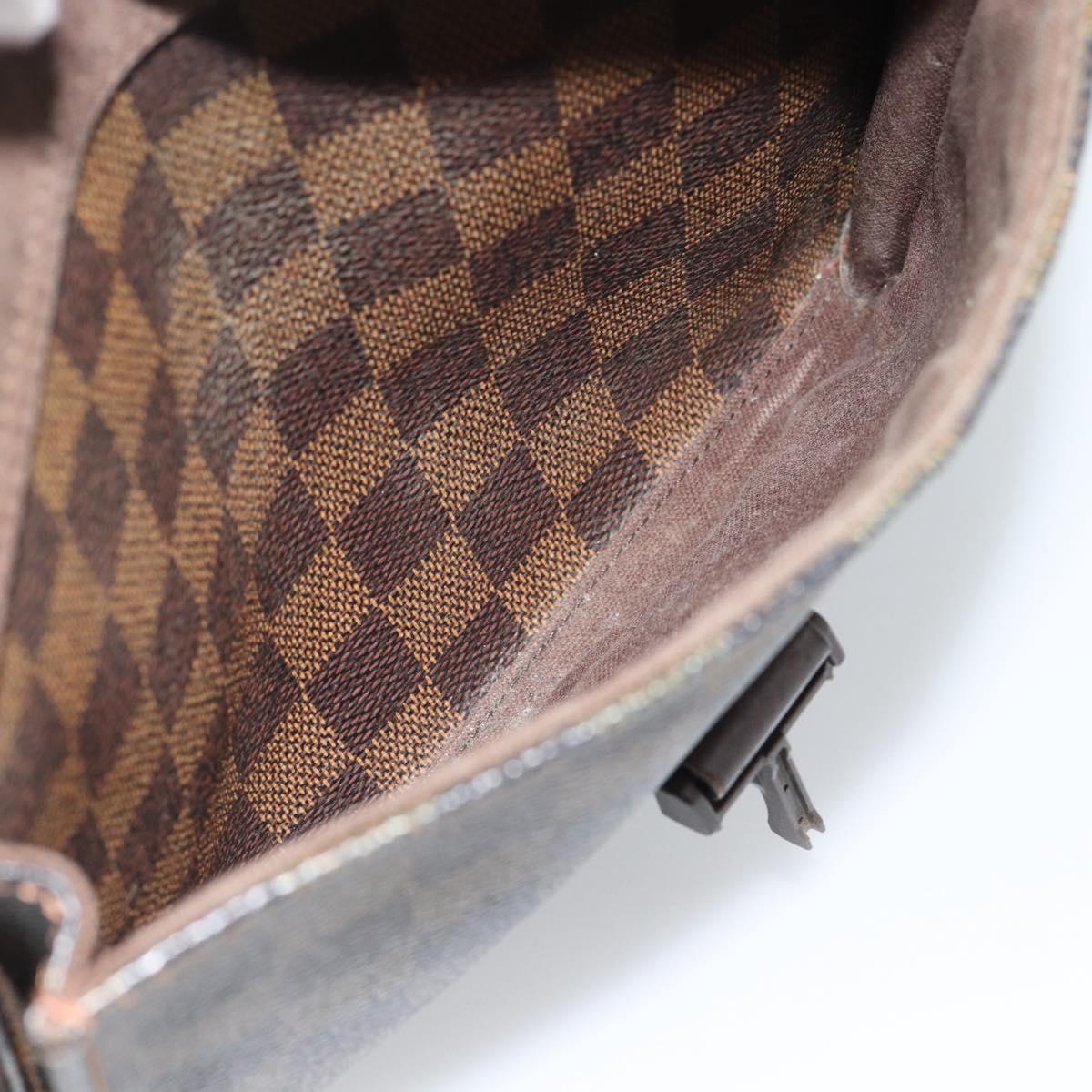 LOUIS VUITTON Damier Ebene Pochette Merwiel Shoulder Bag N51127 LV Auth BA13611